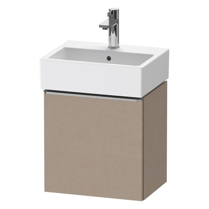 Duravit D-Neo Waschtischunterbau 43,4 x 44 cm, 1 Tür rechts, Griff edelstahl gebürstet