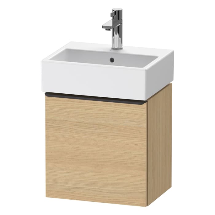 Duravit D-Neo Waschtischunterbau 43,4 x 44 cm, 1 Tür rechts, Griff diamantschwarz