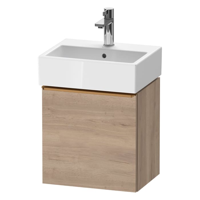 Duravit D-Neo Waschtischunterbau 43,4 x 44 cm, 1 Tür rechts, Griff bronze gebürstet