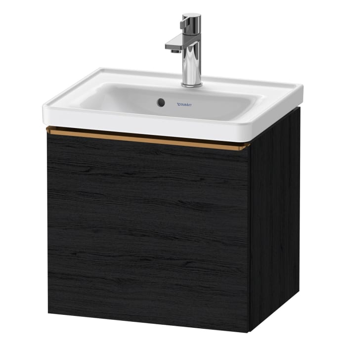 Duravit D-Neo Waschtischunterbau 48,4 x 44 cm, 1 Auszug, Griff bronze gebürstet