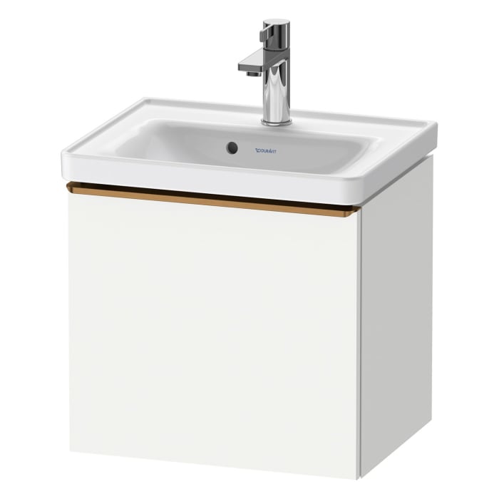 Duravit D-Neo Waschtischunterbau 48,4 x 44 cm, 1 Auszug, Griff bronze gebürstet