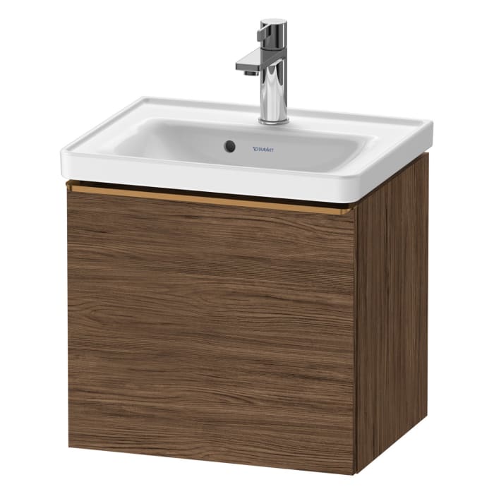 Duravit D-Neo Waschtischunterbau 48,4 x 44 cm, 1 Auszug, Griff bronze gebürstet