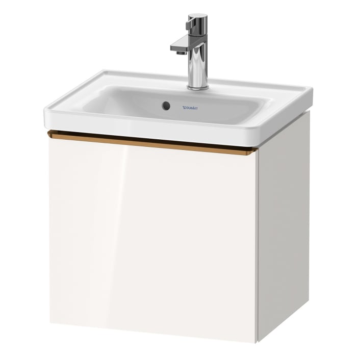 Duravit D-Neo Waschtischunterbau 48,4 x 44 cm, 1 Auszug, Griff bronze gebürstet