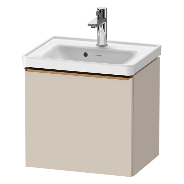 Duravit D-Neo Waschtischunterbau 48,4 x 44 cm, 1 Auszug, Griff bronze gebürstet