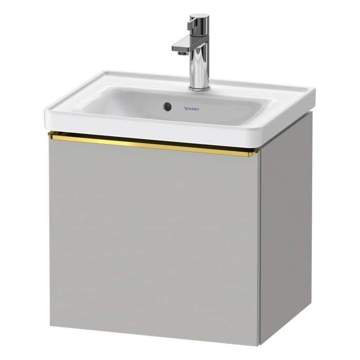Duravit D-Neo Waschtischunterbau 48,4 x 44 cm, 1 Auszug, Griff gold poliert