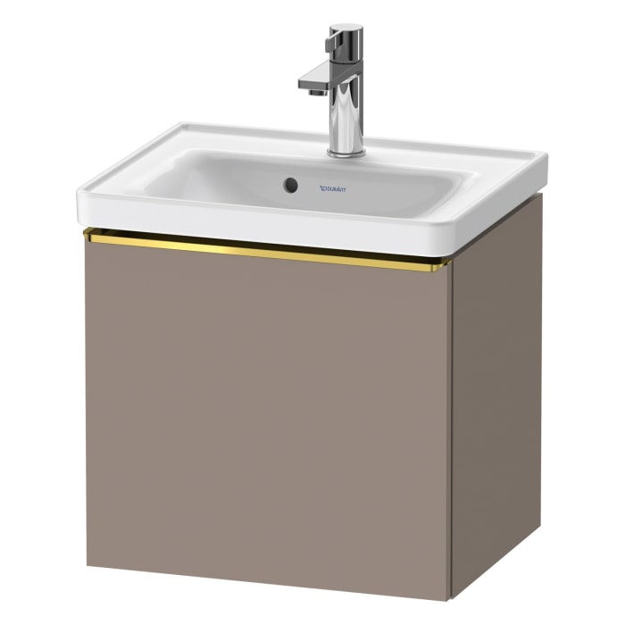 Duravit D-Neo Waschtischunterbau 48,4 x 44 cm, 1 Auszug, Griff gold poliert