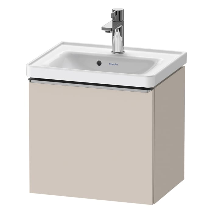Duravit D-Neo Waschtischunterbau 48,4 x 44 cm, 1 Auszug, Griff edelstahl gebürstet
