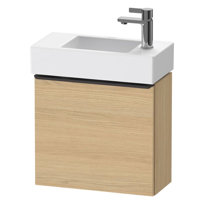 Duravit D-Neo Waschtischunterbau 48,4 x 44 cm, 1 Tür links, Griff diamantschwarz