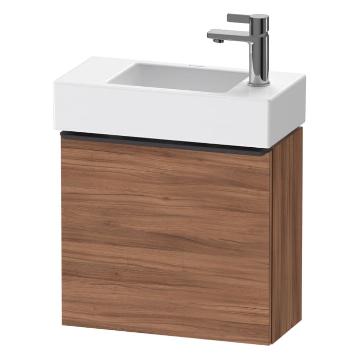 Duravit D-Neo Waschtischunterbau 48,4 x 44 cm, 1 Tür links, Griff diamantschwarz