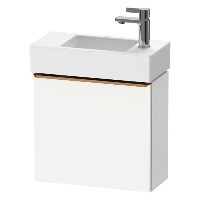 Duravit D-Neo Waschtischunterbau 48,4 x 44 cm, 1 Tür rechts, Griff bronze gebürstet