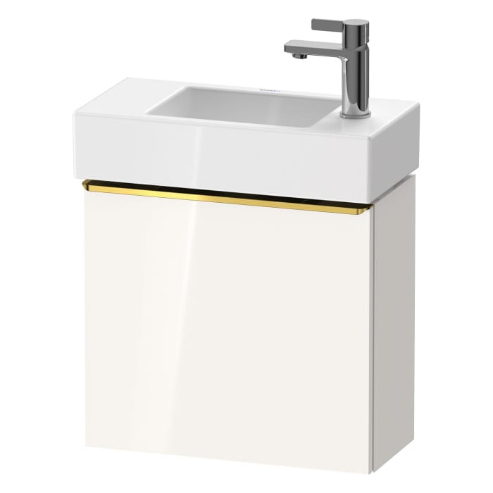 Duravit D-Neo Waschtischunterbau 48,4 x 44 cm, 1 Tür rechts, Griff gold poliert