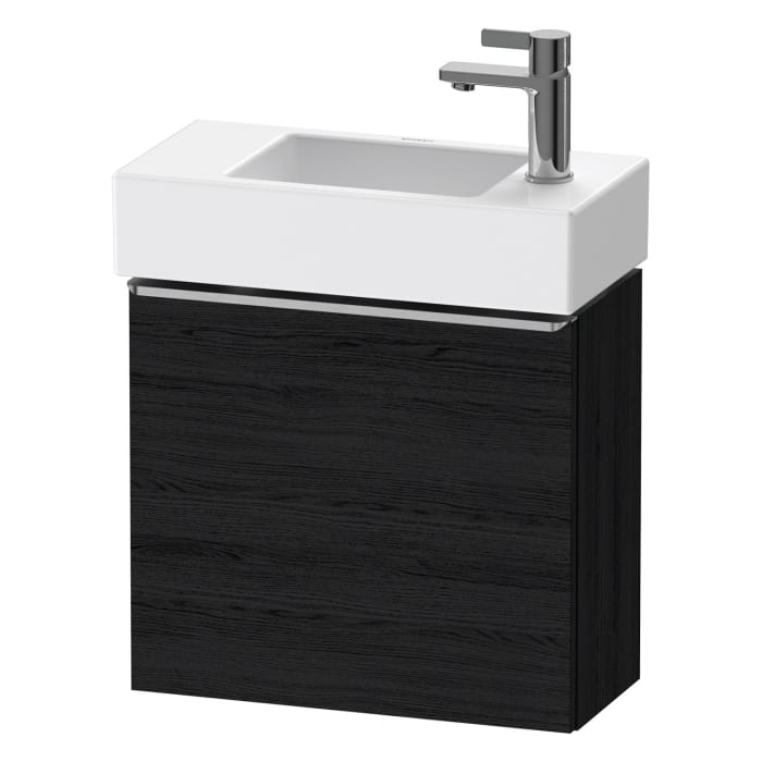 Duravit D-Neo Waschtischunterbau 48,4 x 44 cm, 1 Tür rechts, Griff edelstahl gebürstet