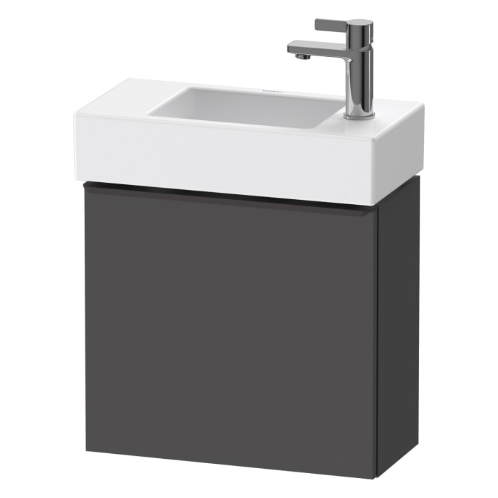 Duravit D-Neo Waschtischunterbau 48,4 x 44 cm, 1 Tür rechts, Griff diamantschwarz