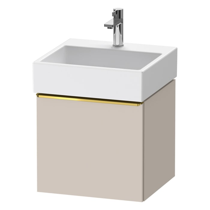 Duravit D-Neo Waschtischunterbau 48,4 x 44 cm, 1 Auszug, Griff gold poliert