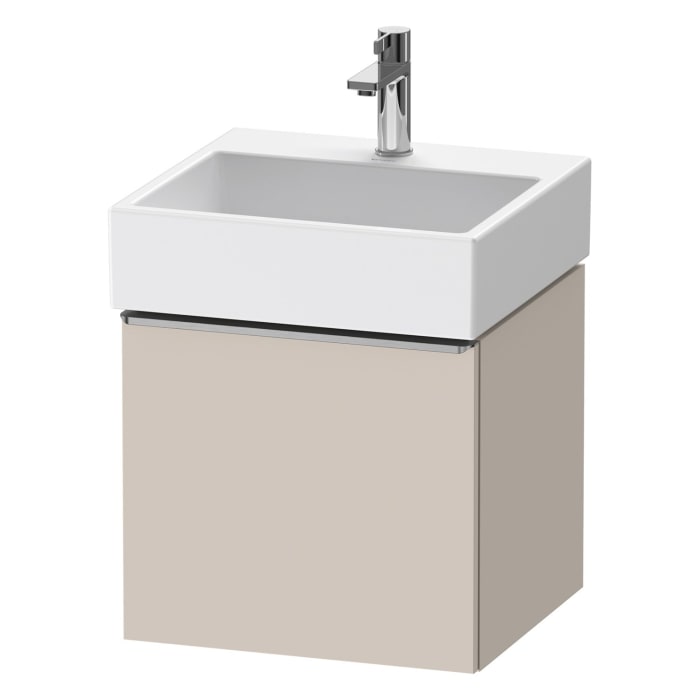 Duravit D-Neo Waschtischunterbau 48,4 x 44 cm, 1 Auszug, Griff edelstahl gebürstet