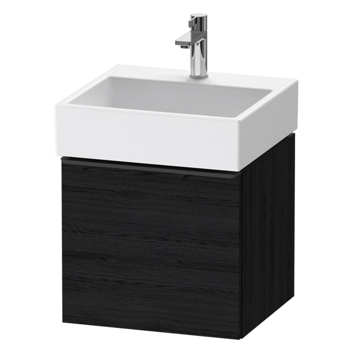 Duravit D-Neo Waschtischunterbau 48,4 x 44 cm, 1 Auszug, Griff diamantschwarz