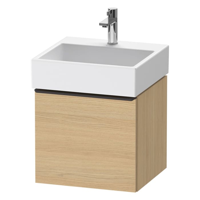 Duravit D-Neo Waschtischunterbau 48,4 x 44 cm, 1 Auszug, Griff diamantschwarz