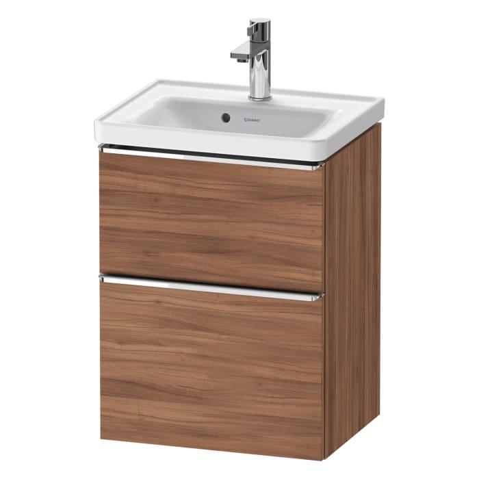 Duravit D-Neo Waschtischunterbau 48,4 x 62,5 cm, 2 Auszüge, Griff chrom