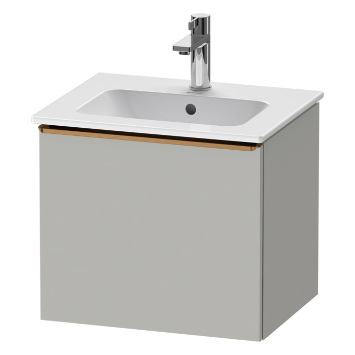 Duravit D-Neo Waschtischunterbau 51 x 44 cm, 1 Auszug, Griff bronze gebürstet