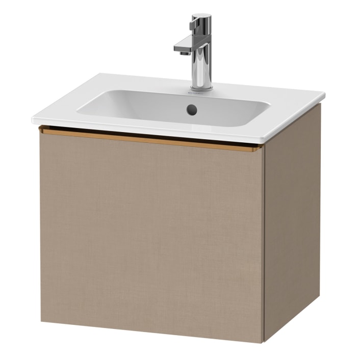 Duravit D-Neo Waschtischunterbau 51 x 44 cm, 1 Auszug, Griff bronze gebürstet