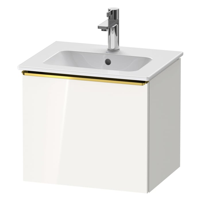 Duravit D-Neo Waschtischunterbau 51 x 44 cm, 1 Auszug, Griff gold poliert