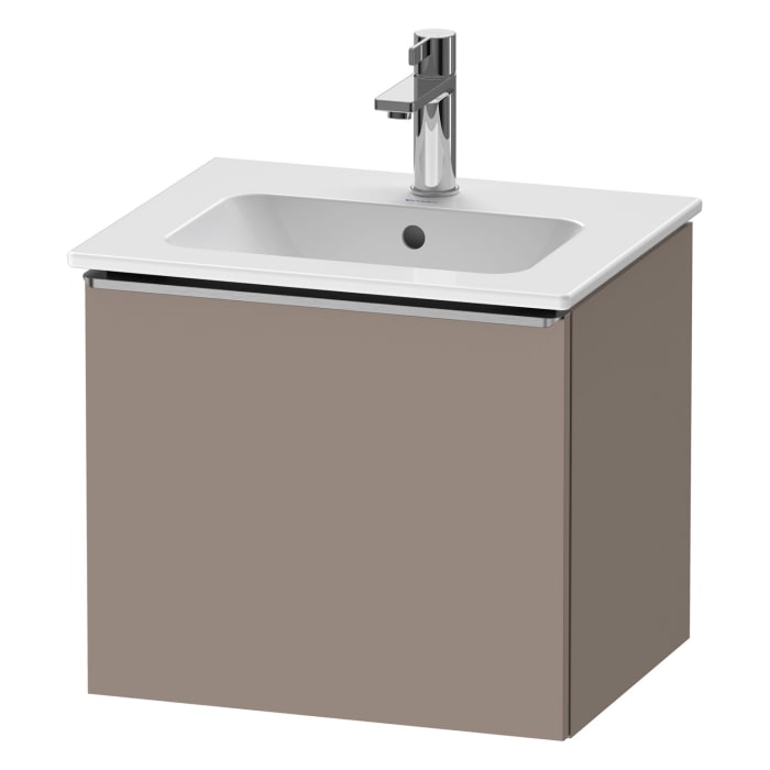 Duravit D-Neo Waschtischunterbau 51 x 44 cm, 1 Auszug, Griff edelstahl gebürstet