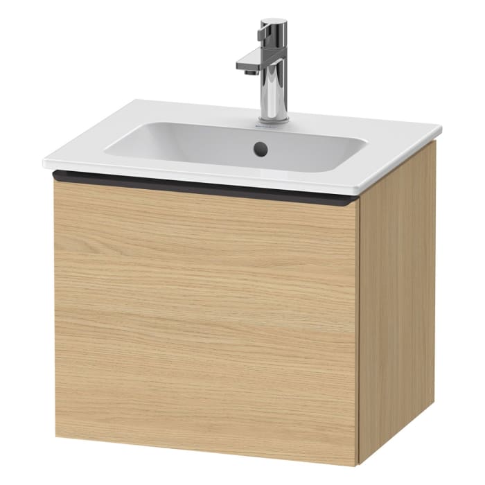 Duravit D-Neo Waschtischunterbau 51 x 44 cm, 1 Auszug, Griff diamantschwarz