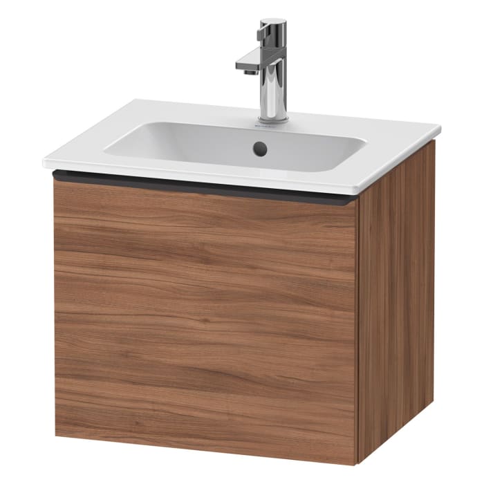 Duravit D-Neo Waschtischunterbau 51 x 44 cm, 1 Auszug, Griff diamantschwarz