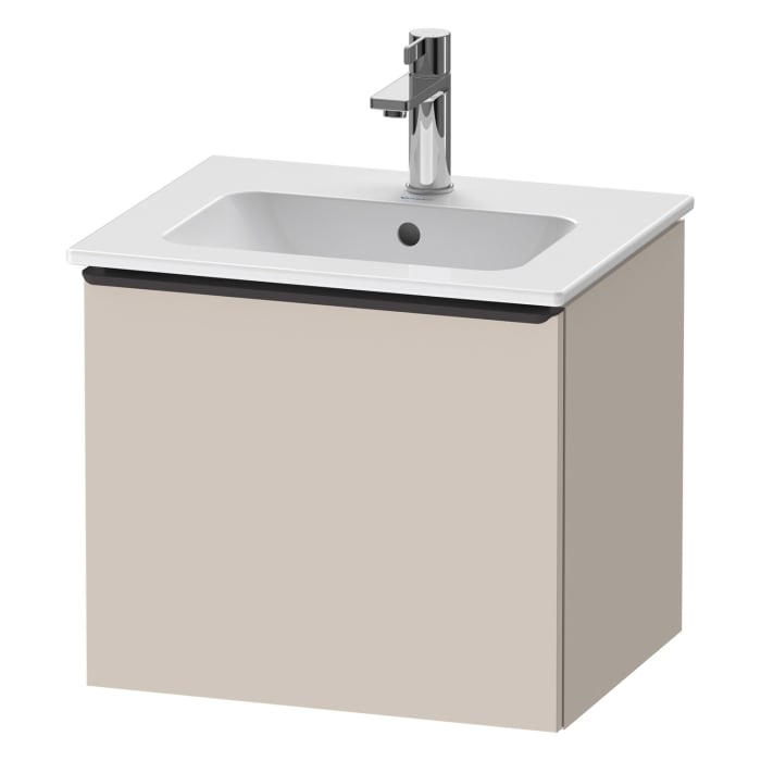 Duravit D-Neo Waschtischunterbau 51 x 44 cm, 1 Auszug, Griff diamantschwarz