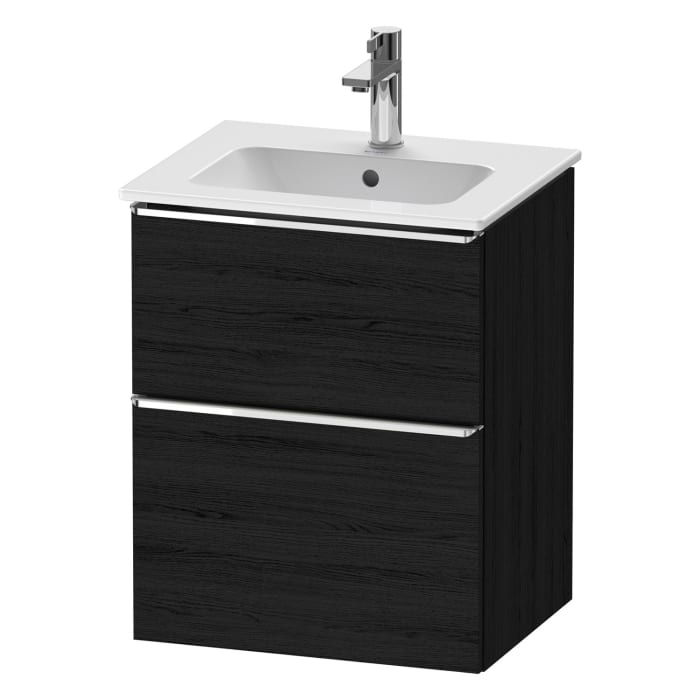 Duravit D-Neo Waschtischunterbau 51 x 62,5 cm, 2 Auszüge, Griff chrom