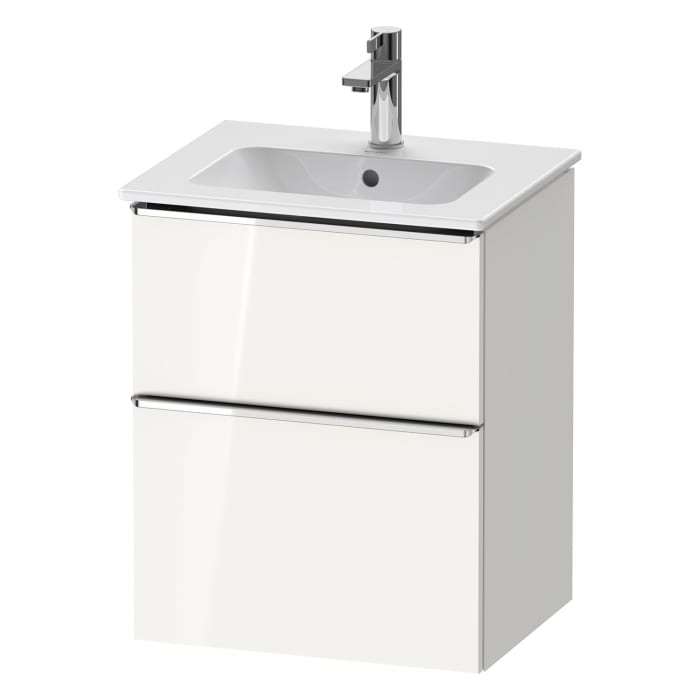 Duravit D-Neo Waschtischunterbau 51 x 62,5 cm, 2 Auszüge, Griff chrom