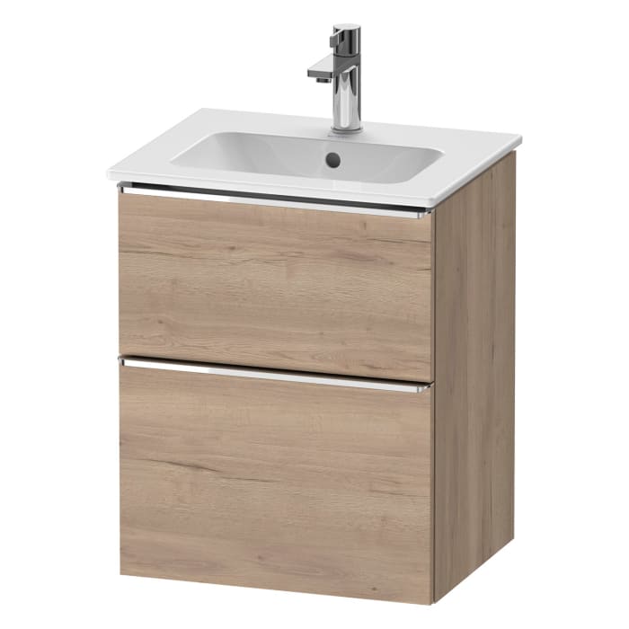 Duravit D-Neo Waschtischunterbau 51 x 62,5 cm, 2 Auszüge, Griff chrom
