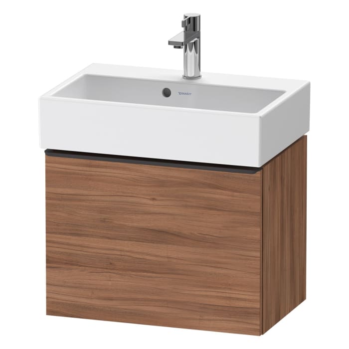 Duravit D-Neo Waschtischunterbau Compact 58,4 x 44 cm, 1 Auszug, Griff diamantschwarz