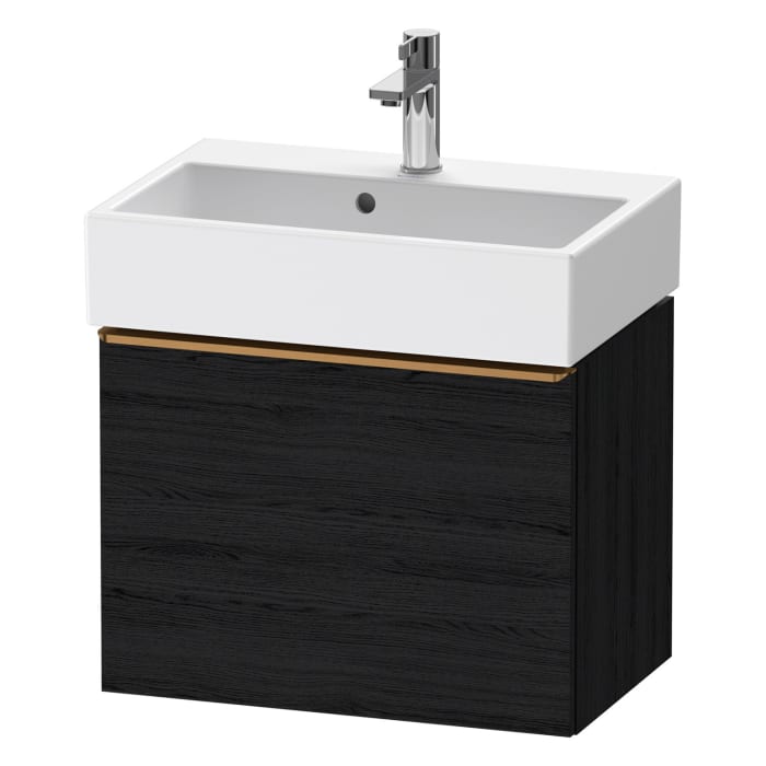 Duravit D-Neo Waschtischunterbau Compact 58,4 x 44 cm, 1 Auszug, Griff bronze gebürstet