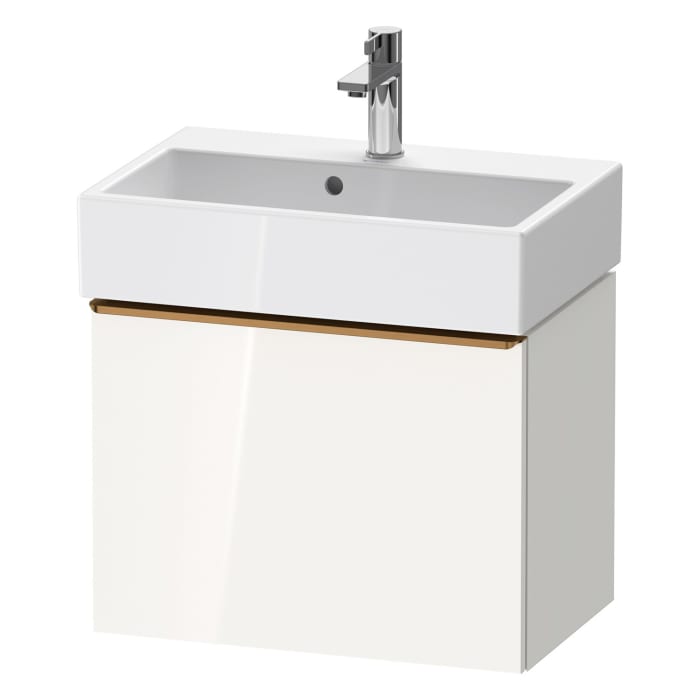 Duravit D-Neo Waschtischunterbau Compact 58,4 x 44 cm, 1 Auszug, Griff bronze gebürstet