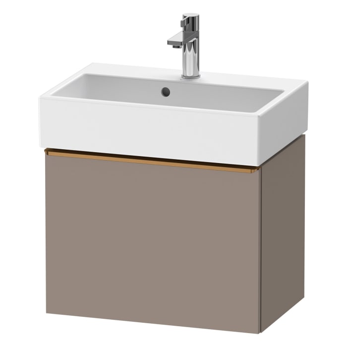 Duravit D-Neo Waschtischunterbau Compact 58,4 x 44 cm, 1 Auszug, Griff bronze gebürstet