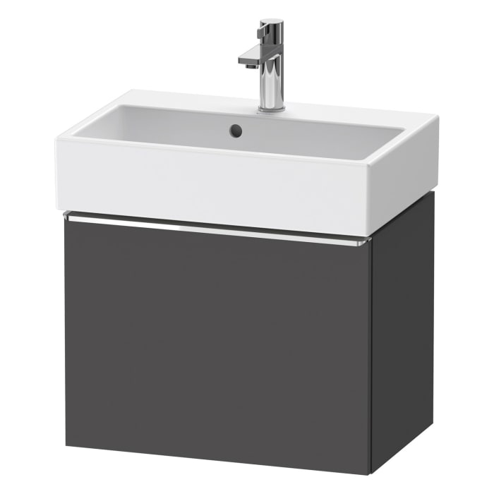 Duravit D-Neo Waschtischunterbau Compact 58,4 x 44 cm, 1 Auszug, Griff chrom
