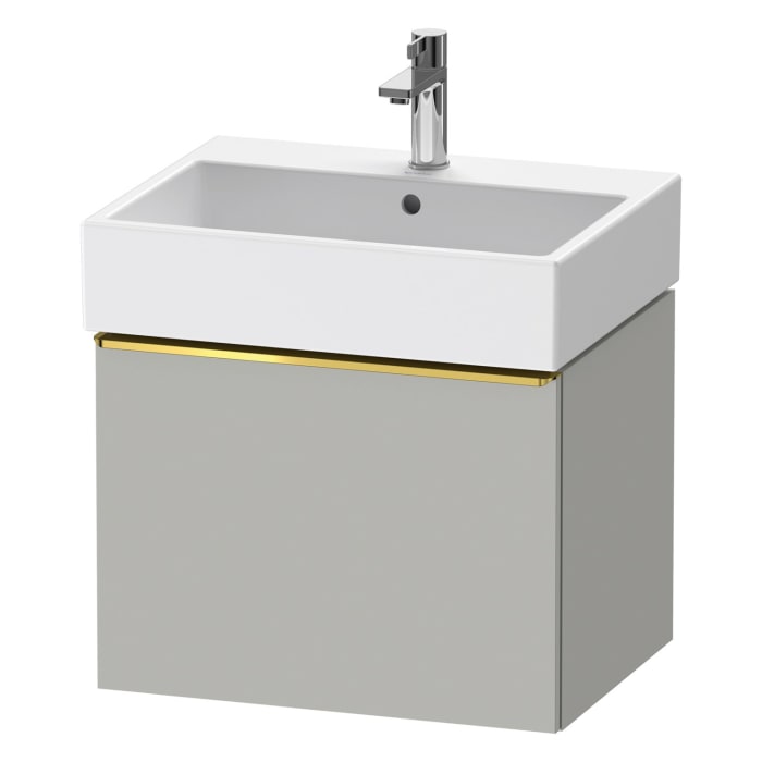 Duravit D-Neo Waschtischunterbau 58,4 x 44 cm, 1 Auszug, Griff gold poliert