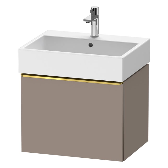 Duravit D-Neo Waschtischunterbau 58,4 x 44 cm, 1 Auszug, Griff gold poliert