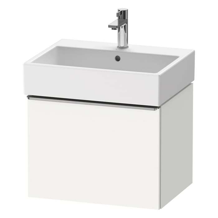 Duravit D-Neo Waschtischunterbau 58,4 x 44 cm, 1 Auszug, Griff edelstahl gebürstet