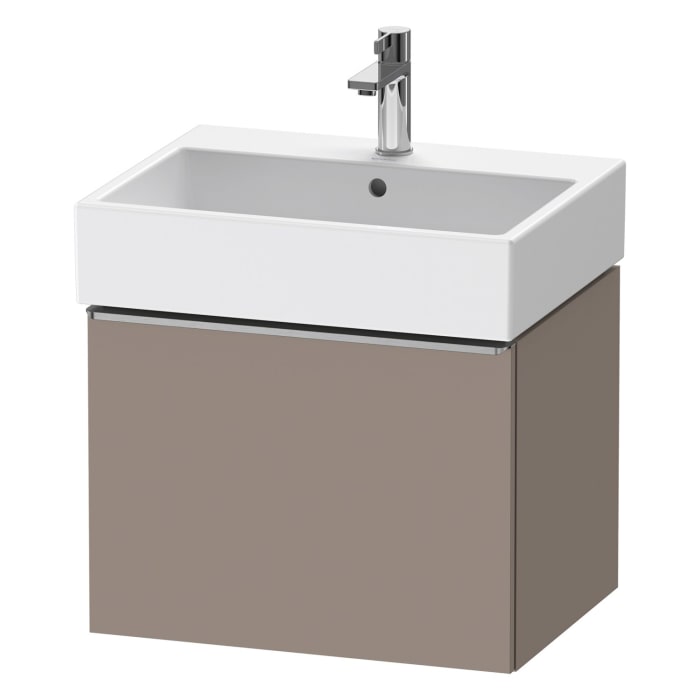 Duravit D-Neo Waschtischunterbau 58,4 x 44 cm, 1 Auszug, Griff edelstahl gebürstet