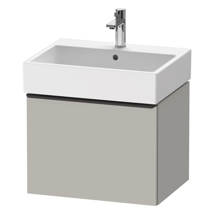 Duravit D-Neo Waschtischunterbau 58,4 x 44 cm, 1 Auszug, Griff diamantschwarz