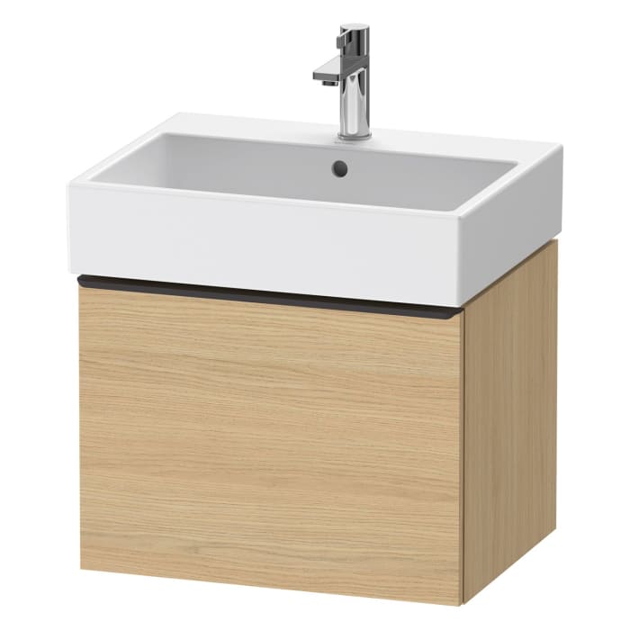 Duravit D-Neo Waschtischunterbau 58,4 x 44 cm, 1 Auszug, Griff diamantschwarz