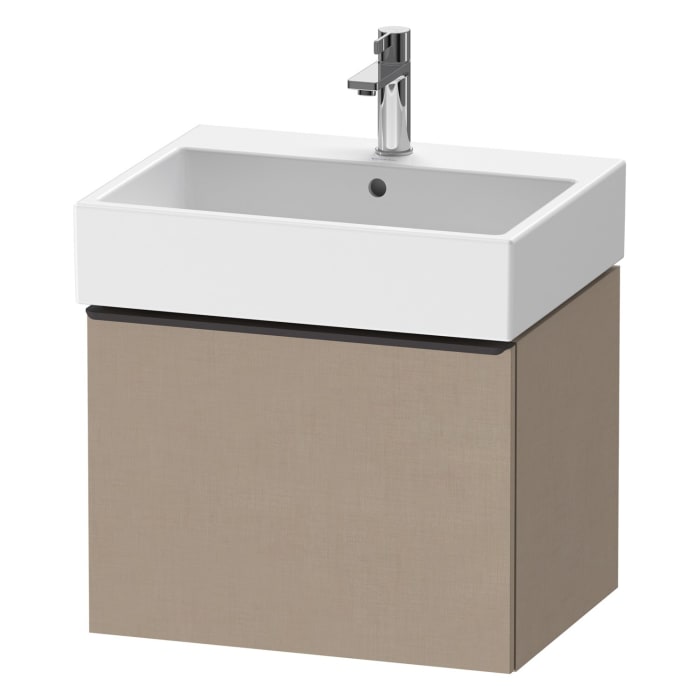 Duravit D-Neo Waschtischunterbau 58,4 x 44 cm, 1 Auszug, Griff diamantschwarz