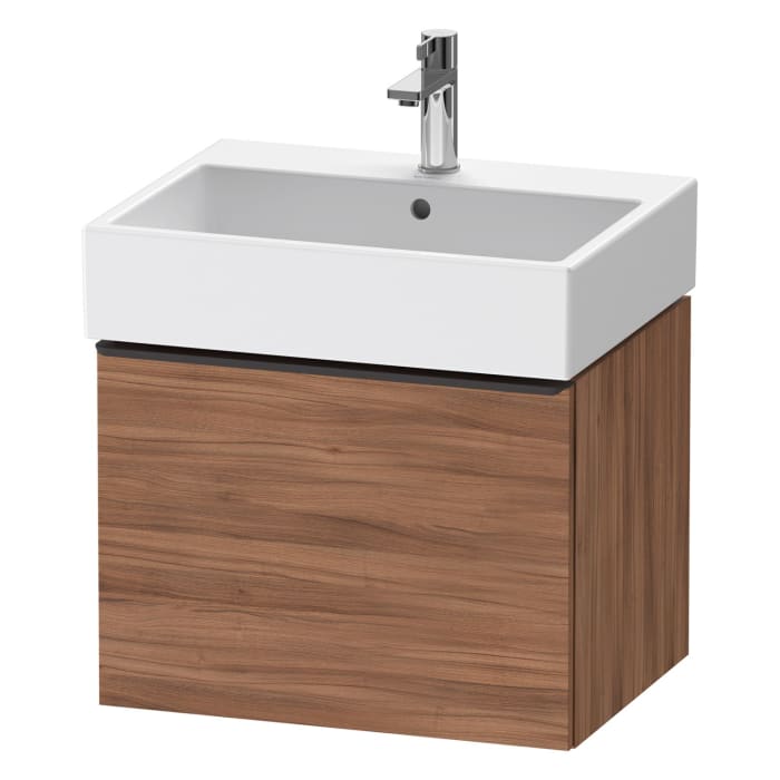 Duravit D-Neo Waschtischunterbau 58,4 x 44 cm, 1 Auszug, Griff diamantschwarz