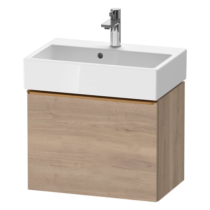 Duravit D-Neo Waschtischunterbau Compact 58,4 x 44 cm, 1 Auszug, Griff bronze gebürstet