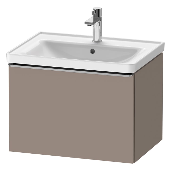 Duravit D-Neo Waschtischunterbau 63,4 x 44 cm, 1 Auszug, Griff edelstahl gebürstet