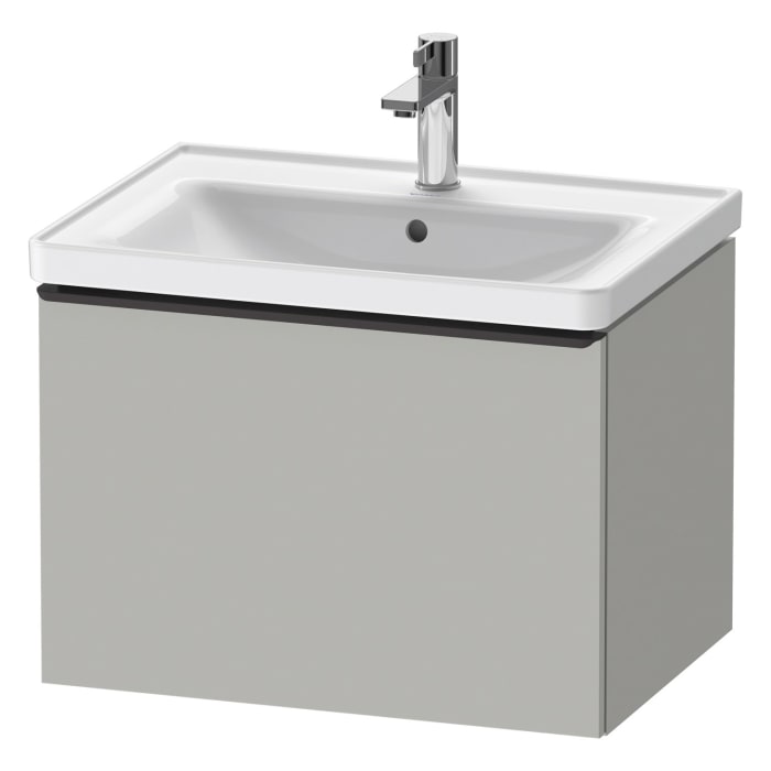 Duravit D-Neo Waschtischunterbau 63,4 x 44 cm, 1 Auszug, Griff diamantschwarz