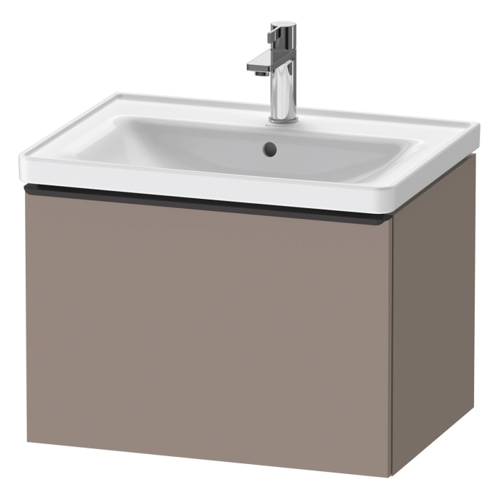 Duravit D-Neo Waschtischunterbau 63,4 x 44 cm, 1 Auszug, Griff diamantschwarz
