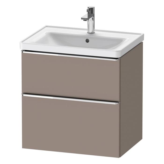 Duravit D-Neo Waschtischunterbau 63,4 x 62,5 cm, 2 Auszüge, Griff chrom